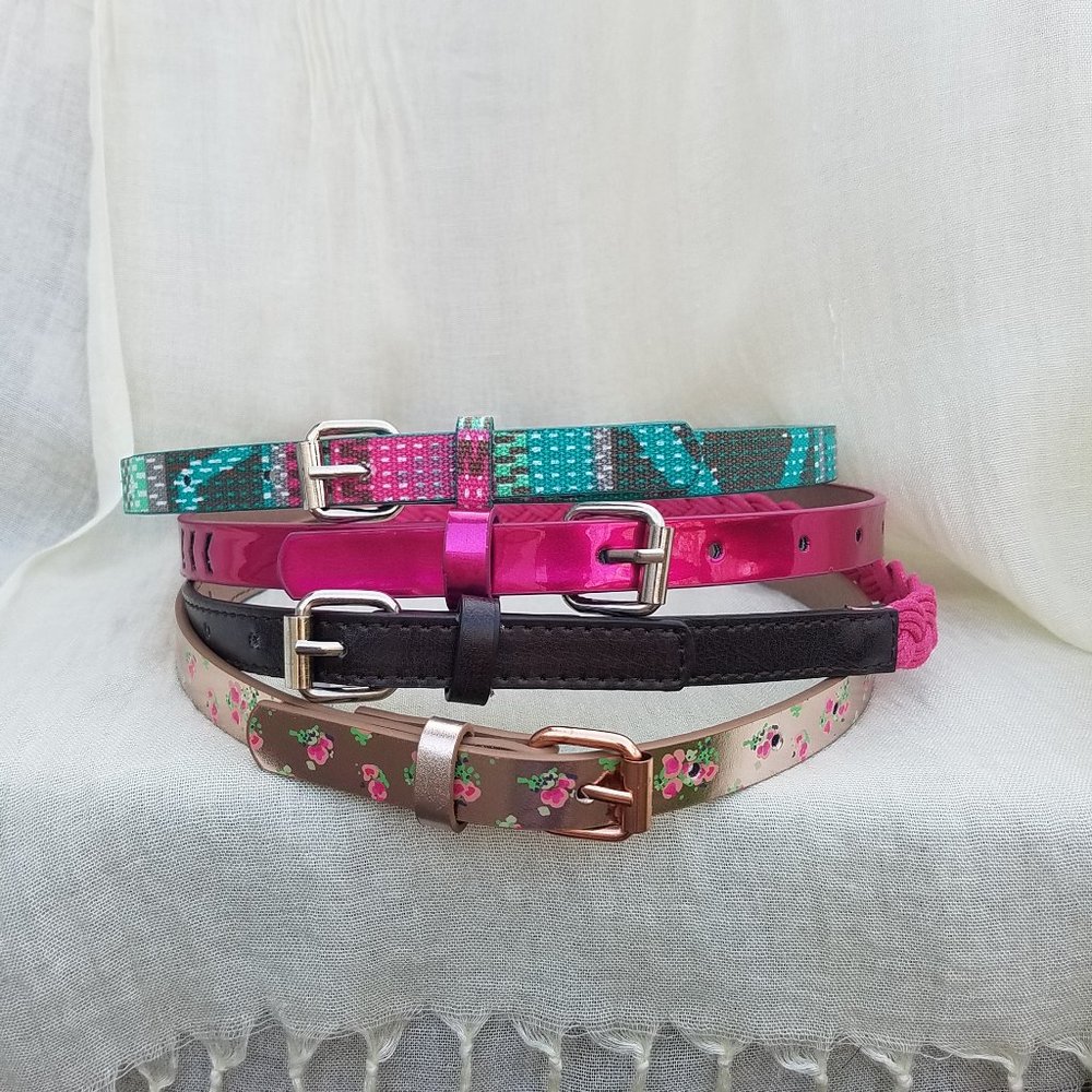 2/$10 XS/S Girl’s Pink Belt Set